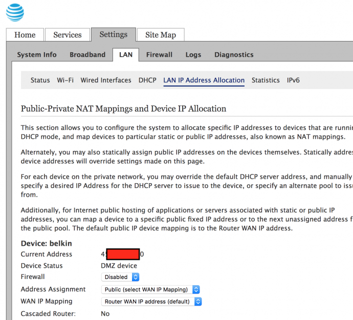 att 5268ac passthrough mode